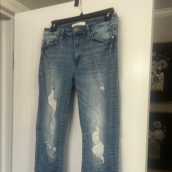 Distressed Blue Jeans by KanCan - Picture 3 of 4